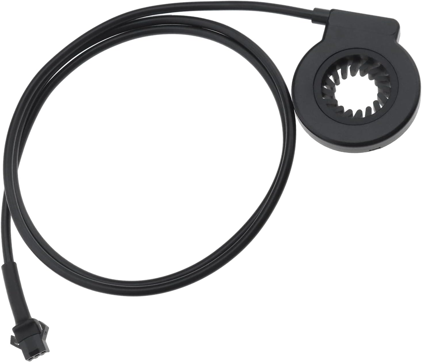 Ecsing Electric Bicycle Pedal KT-V12L 12 Magnets Dual Hall Assist Sensor PAS Pedal System 3Pin SM Plug Cadence Speed E-Bike Sensor Accessories Black ABS