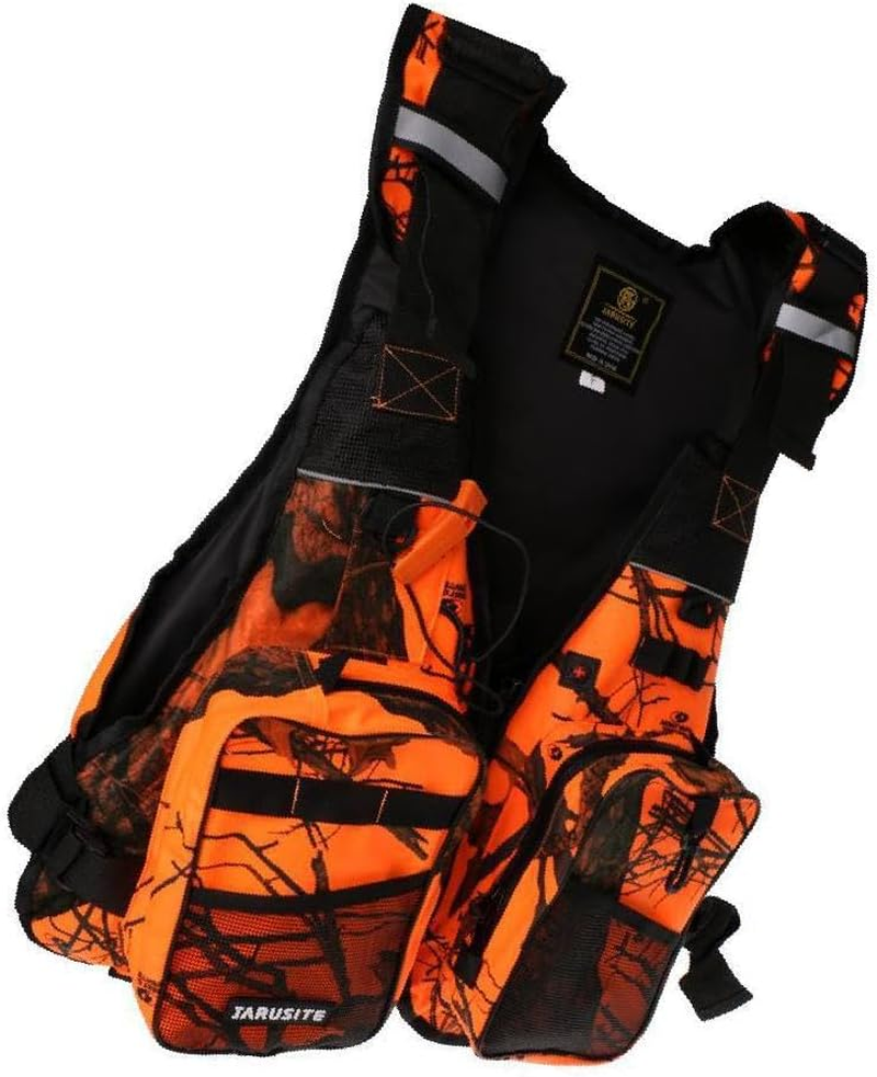 IOIUSKKU Versatile Universal Kayak Canoe Sailing Fishing Life Jacket Buoyancy Aid Adjustable and Secure Fit, Orange Camo