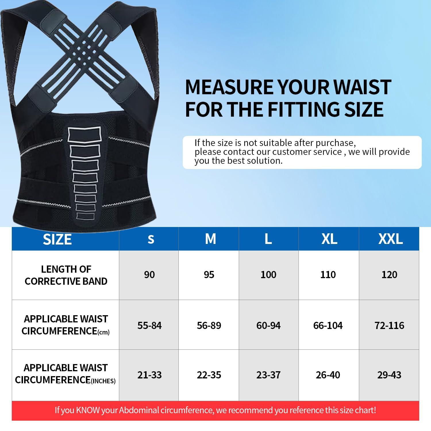 Back Support Posture Corrector for Women Men, Shoulder Supports & Immobilizers Scoliosis and Hunchback Adjustable Belt Back Brace for Lower Back Pain Posture Trainer - Black (S) image number 6