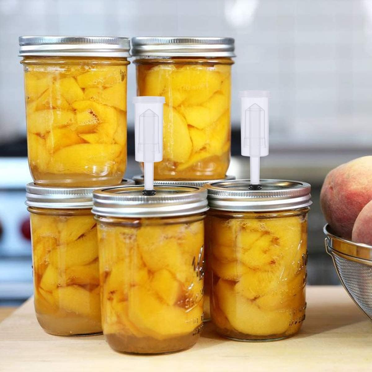 4-Piece Airlock Fermentation Beer Wine Brewing Air Locks with Silicone Grommets for Sauerkraut Kimchi Kombucha ((NO Jars) image number 4