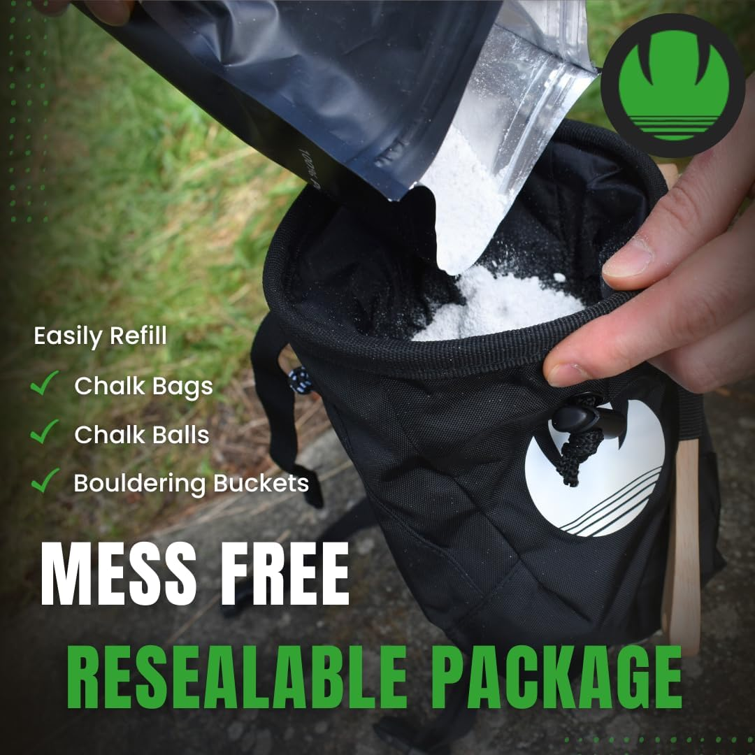 Saber Powdered Chalk 200G | Sports Chalk | Enhance Hand Grip & Hold | Sweat Free | Rock Climbing, Gymnastics, Weightlifting, Bouldering, Pole Dancing, Calisthenics and More image number 4