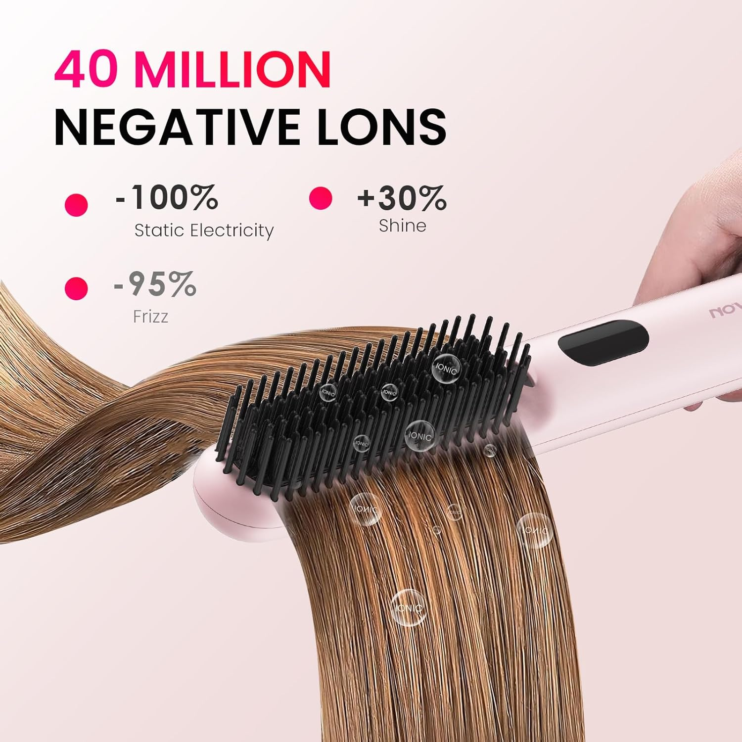 Hair Straightener & Curling Iron, 360-Degree Rotation, Ceramic Coating, Heat Resistant image number 6