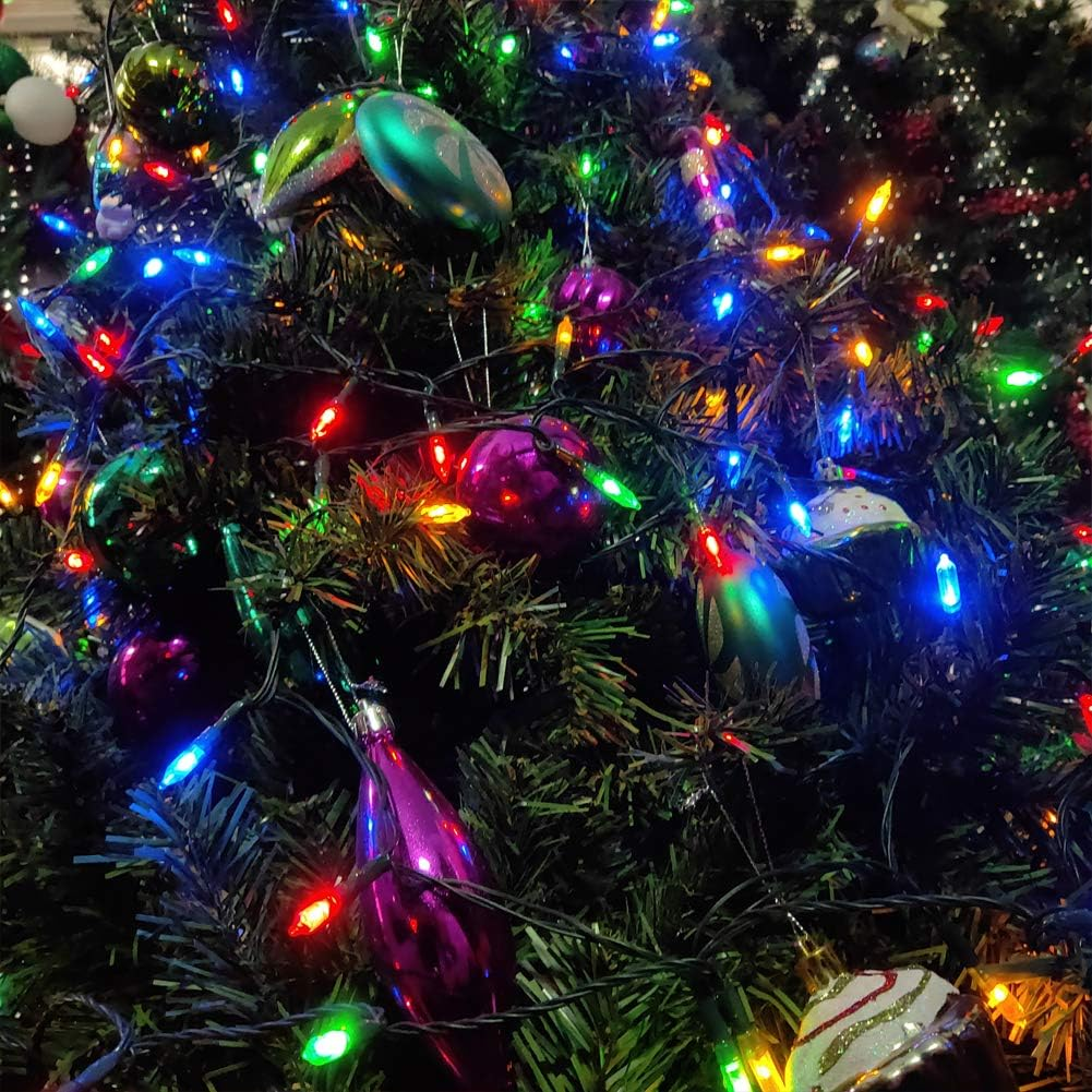 50-Count 8 Modes Christmas Lights with Timer, 18Ft Battery Operated String Light Mini Lights Set for Indoor Outdoor Wreath Decor Christmas Tree Thanksgiving Day, Multicolor image number 4
