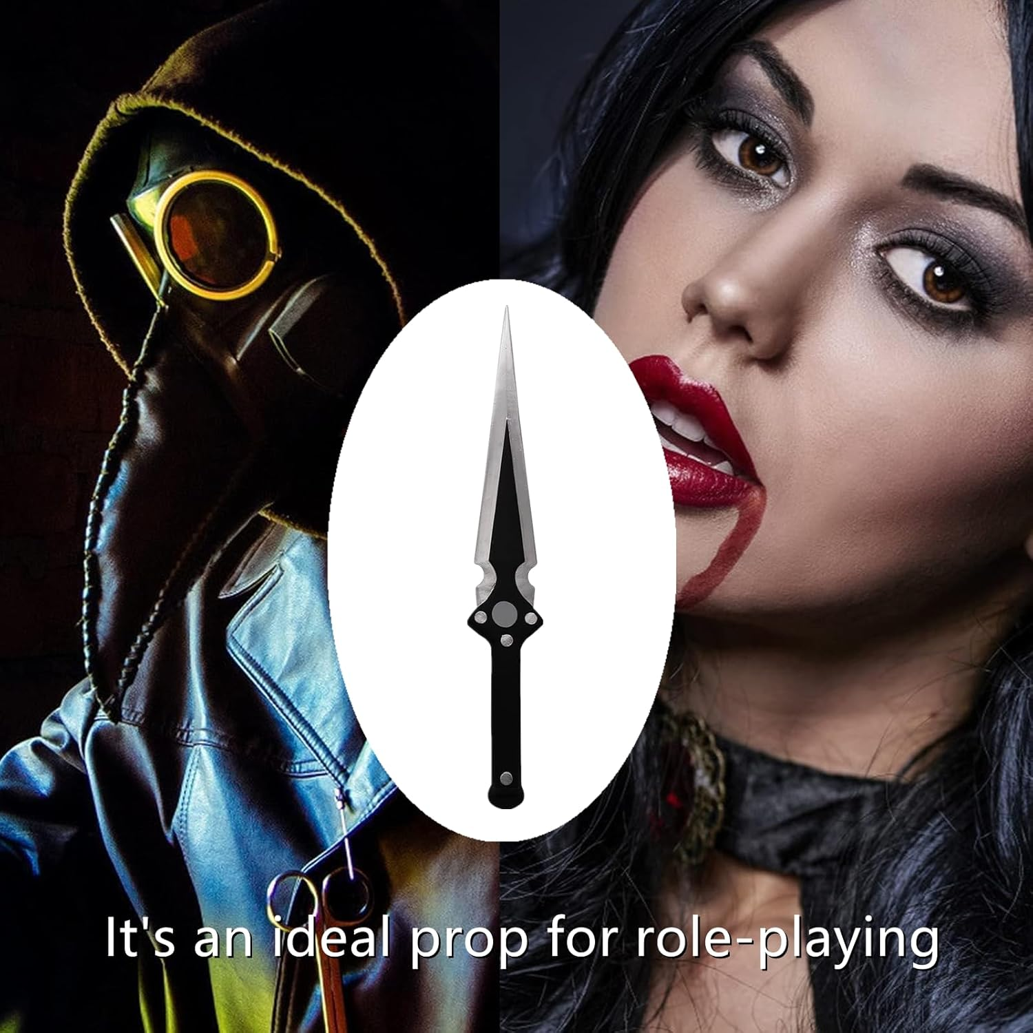 1 PCS 14" Foam Throwing Knife Dagger, Professional Foam Sword Fake Knife for Cosplay, Halloween Costume, Theater Props, and Training image number 5