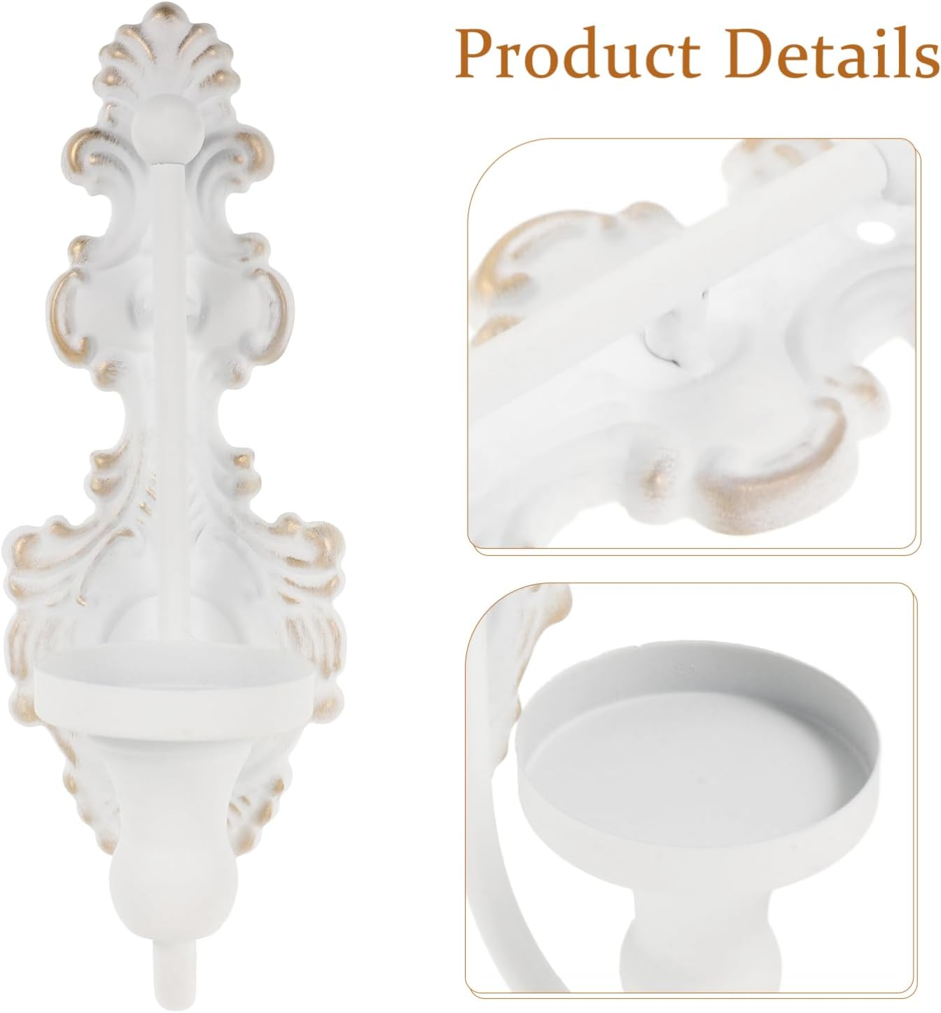 HANABASS Candle Cup European Design Metal Wall Sconce Home Decor for Candlelight image number 4