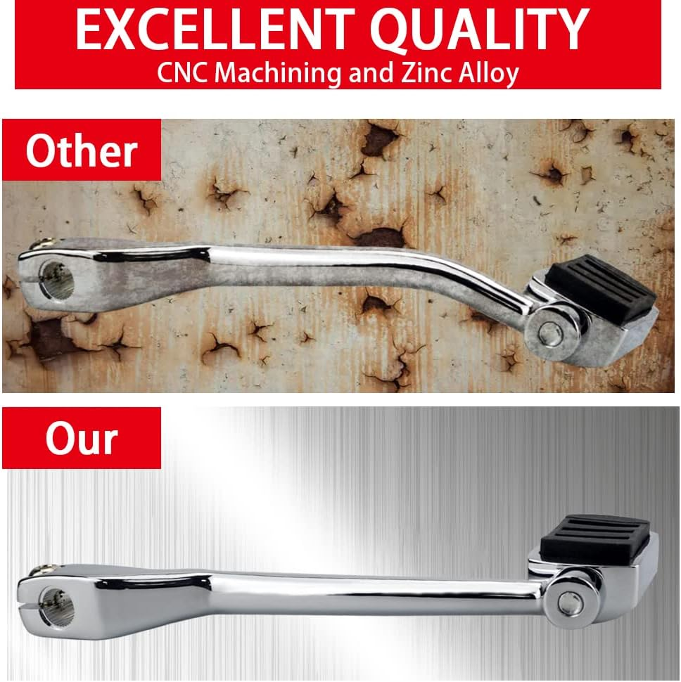 WOWTK Heel Toe Shift Pegs, Front and Rear Levers W/Shifter Pegs for Harley 1986-2017 FL Softail,1988-2024 Touring Road King Road Glide Street Glide Electra Glide and 2008-Later Trike Models image number 5