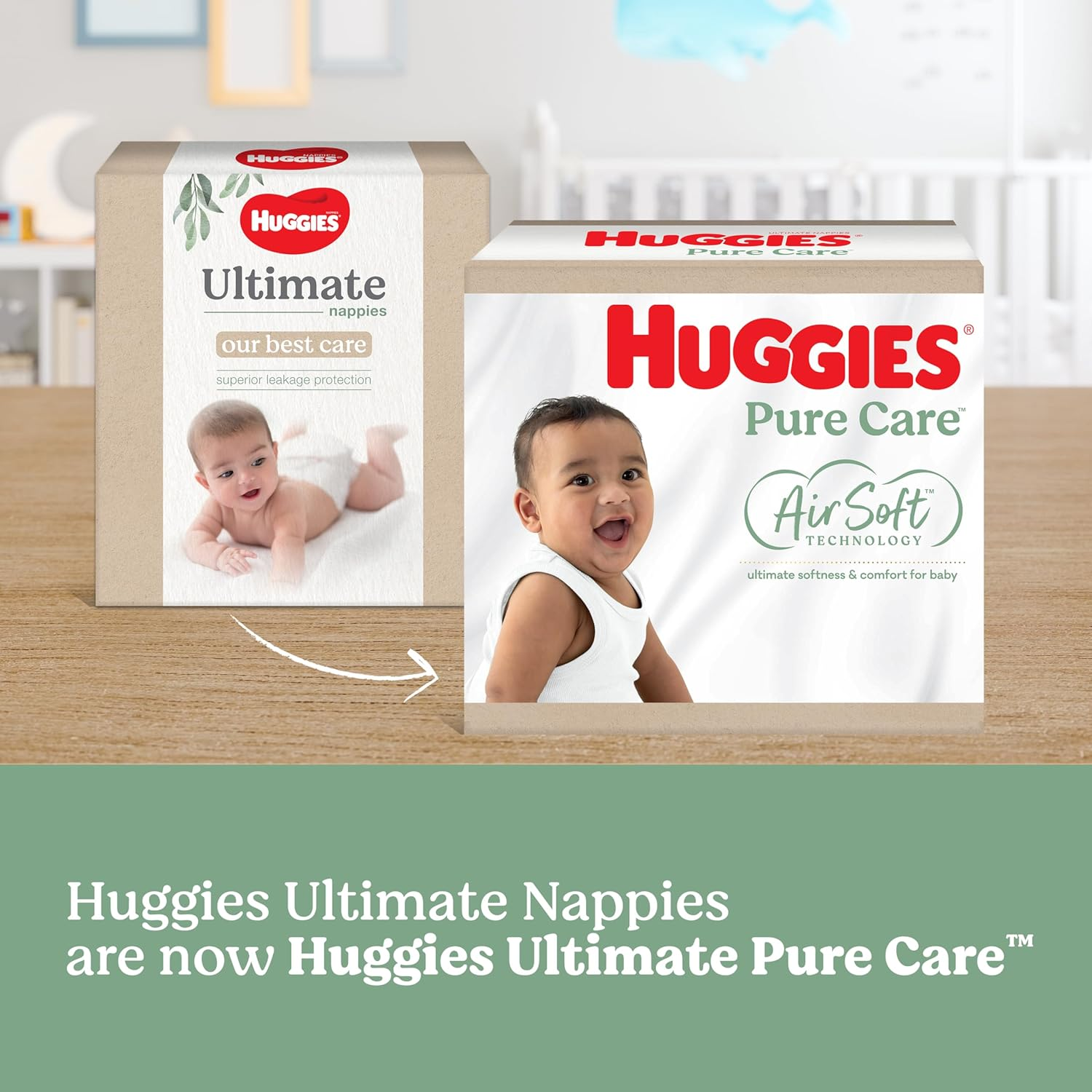 Huggies Pure Care Nappies Size 5 (13-18Kg) 52 Count (Packaging May Vary) image number 4