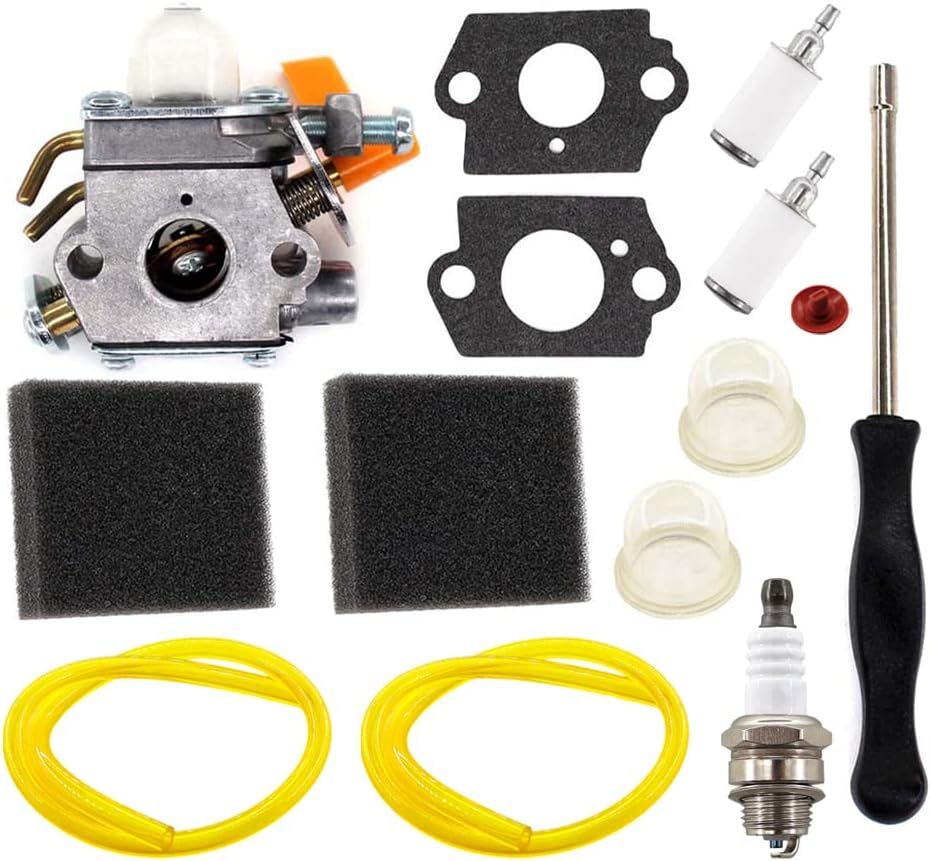 HURI Carburetor Carburettor Tool Kit for Ruixing Homelite HB26B/VB Ryobi RBL26B RBV26G Air Filter Fuel Line Spark Plug AU image number 3