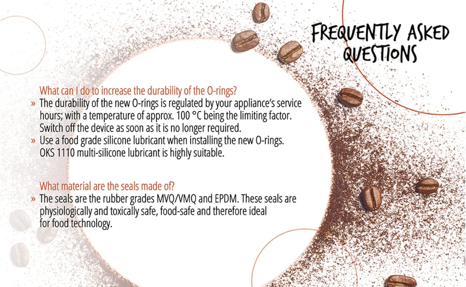 Gasket Seal Set Compatible for La Pavoni Professional, Europiccola, Stradivari Professional, Stradivari Lusso, Romantica for Appliances up to Year of Manufacture 1997 - Set 1 image number 1