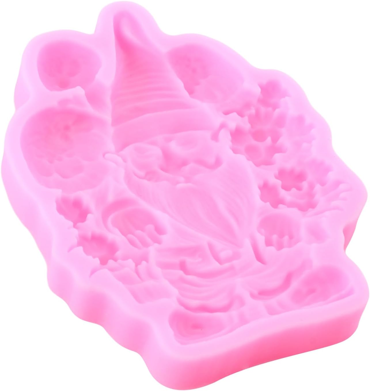 Christmas Fondant Molds Gnome Cake Decorating Silicone Molds Mushroom Chocolate Mold for Cupcake Topper Sugar Craft Chocolate Candy Gum Paste Polymer image number 2