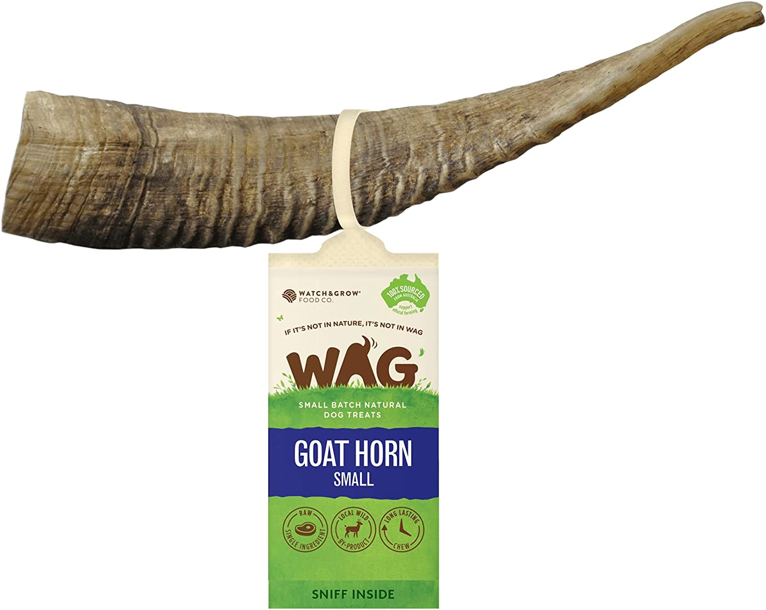 WAG Goat Horn Dog Treat, 4 Pack, Small image number 1