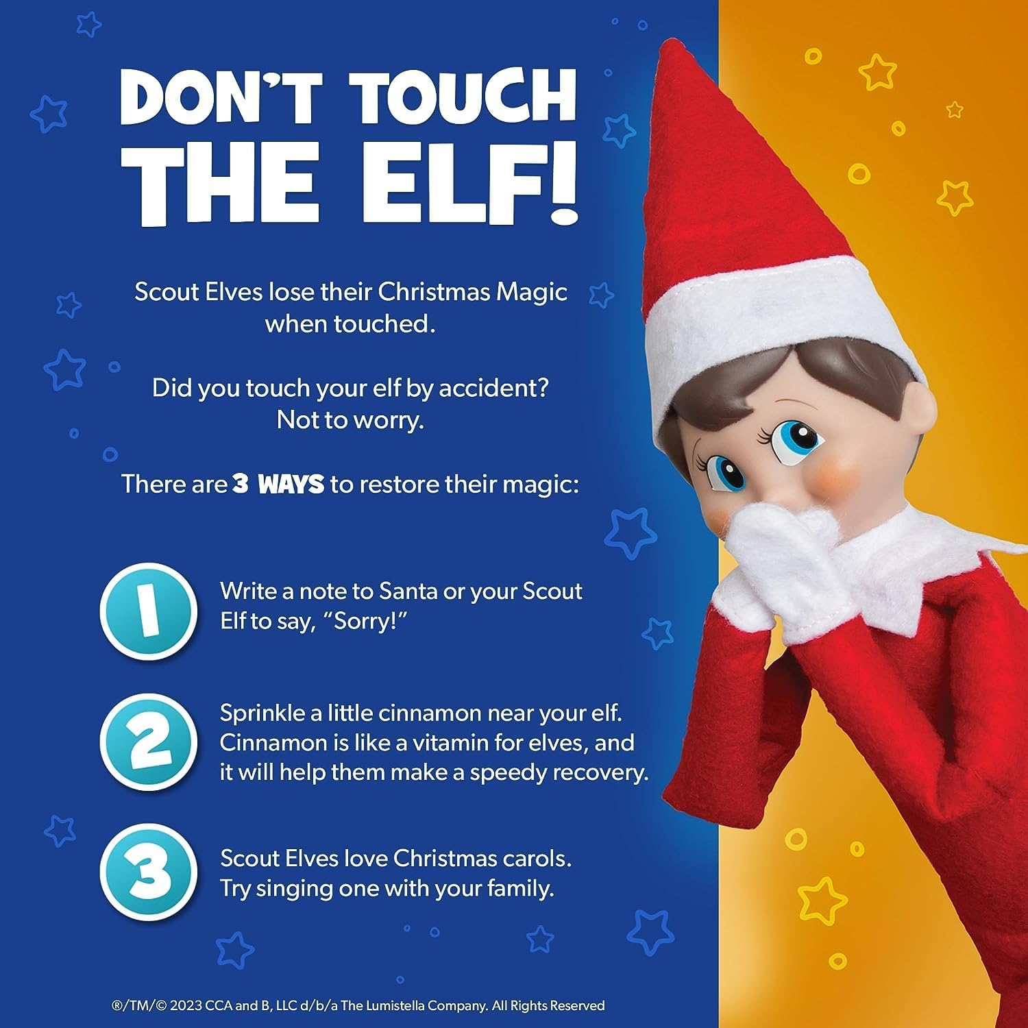 Elf on the Shelf: a Christmas Tradition BOY (Blue Eyes)