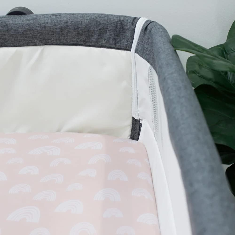 2PK Bubba Blue 55X84Cm Nordic Jersey Co-Sleeper Fitted Sheet 0-12M Berry/Rose image number 3