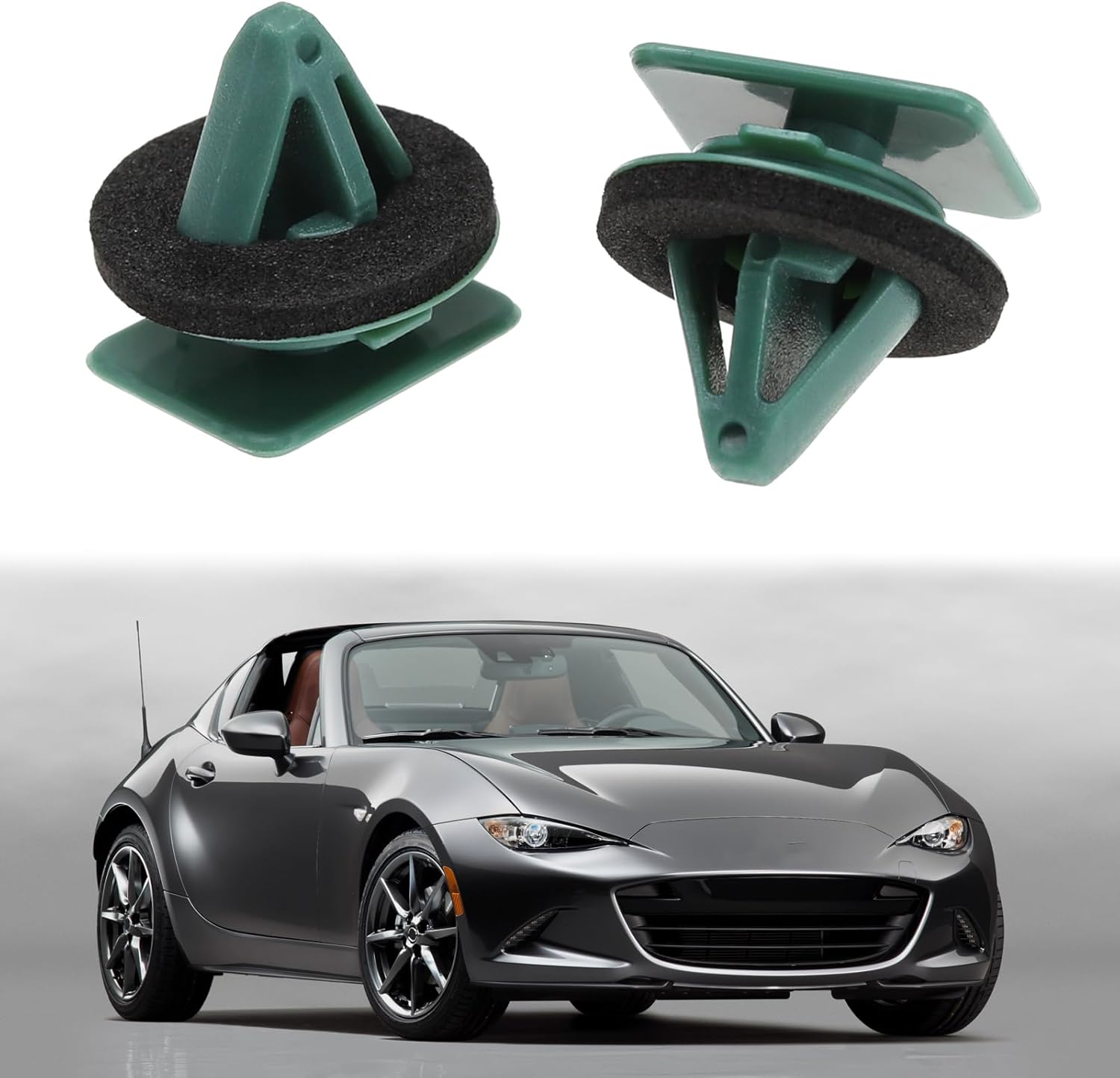 Emagtech 20Pcs Door Lower Trim Protective Clip Replacement D10E51SJ3 Compatible with Mazda MX-5 CX-3 Side Skirt Trim Clip Sill Moulding Cover Trim Clips