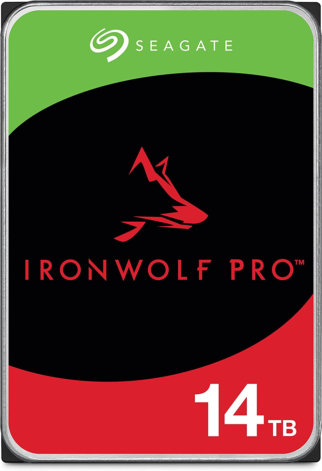Seagate Ironwolf Pro 14 TB NAS RAID Internal Hard Drive - 7,200 RPM SATA 6 Gb/S 3.5-Inch (ST14000NE0008) image number 1