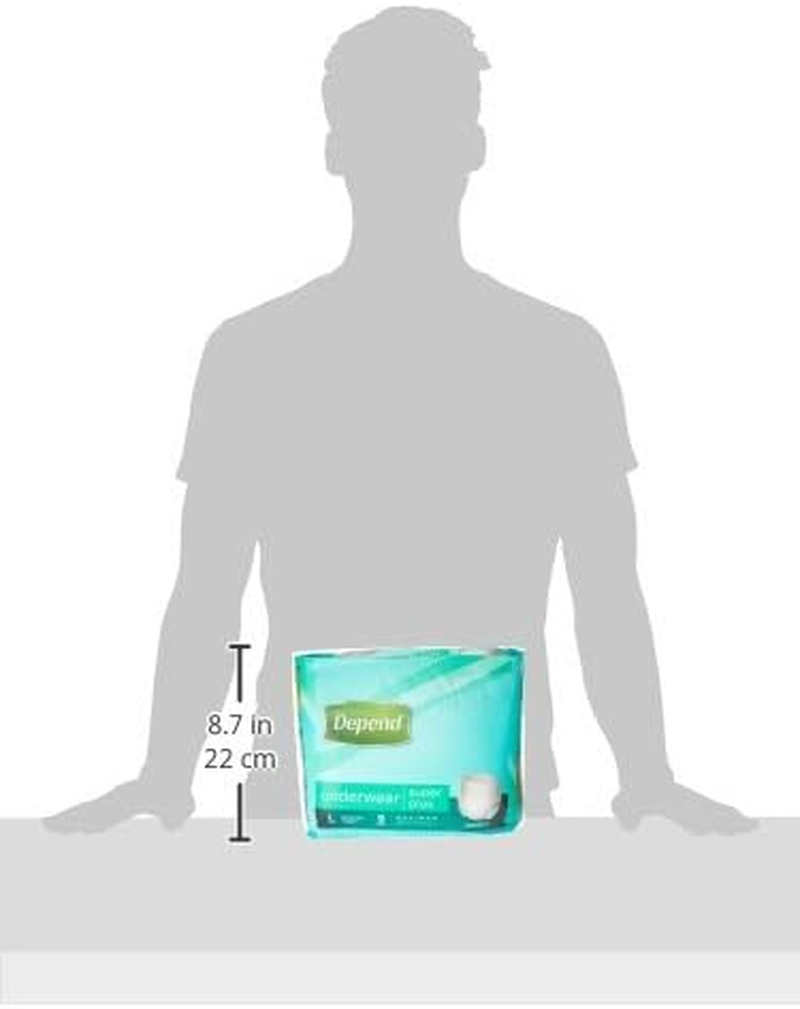 Depend Incontinence Underwear Unisex Super Large 36 Count (4 X 9 Pack) - Packaging May Vary image number 3
