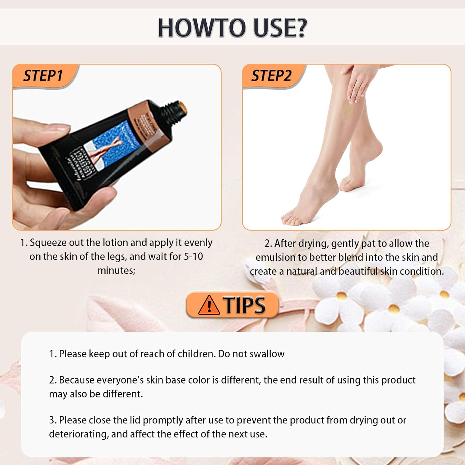 Leg Makeup Waterproof, Smooth Legs, Fade the Skin Color of Legs, Effectively Cover the Scars of Legs and Body, Long-Term Body Foundation Make-Up Uniform Skin Skin Beauty Leg Cream - 02 image number 2