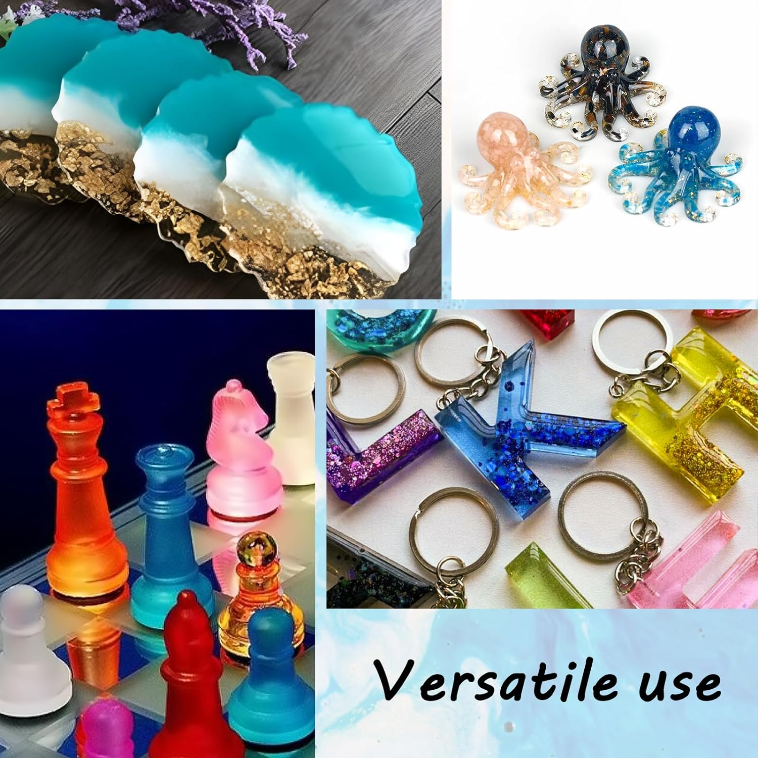 Roizefar Epoxy Resin Pigment - 26 Color Liquid Transparent Resin Colorant,Epoxy Resin Dye for Resin Colour Art, DIY Jewelry Making Supplies - AB Resin Colouring for Paint, Crafts- 10Ml Each - 12 Colours image number 6