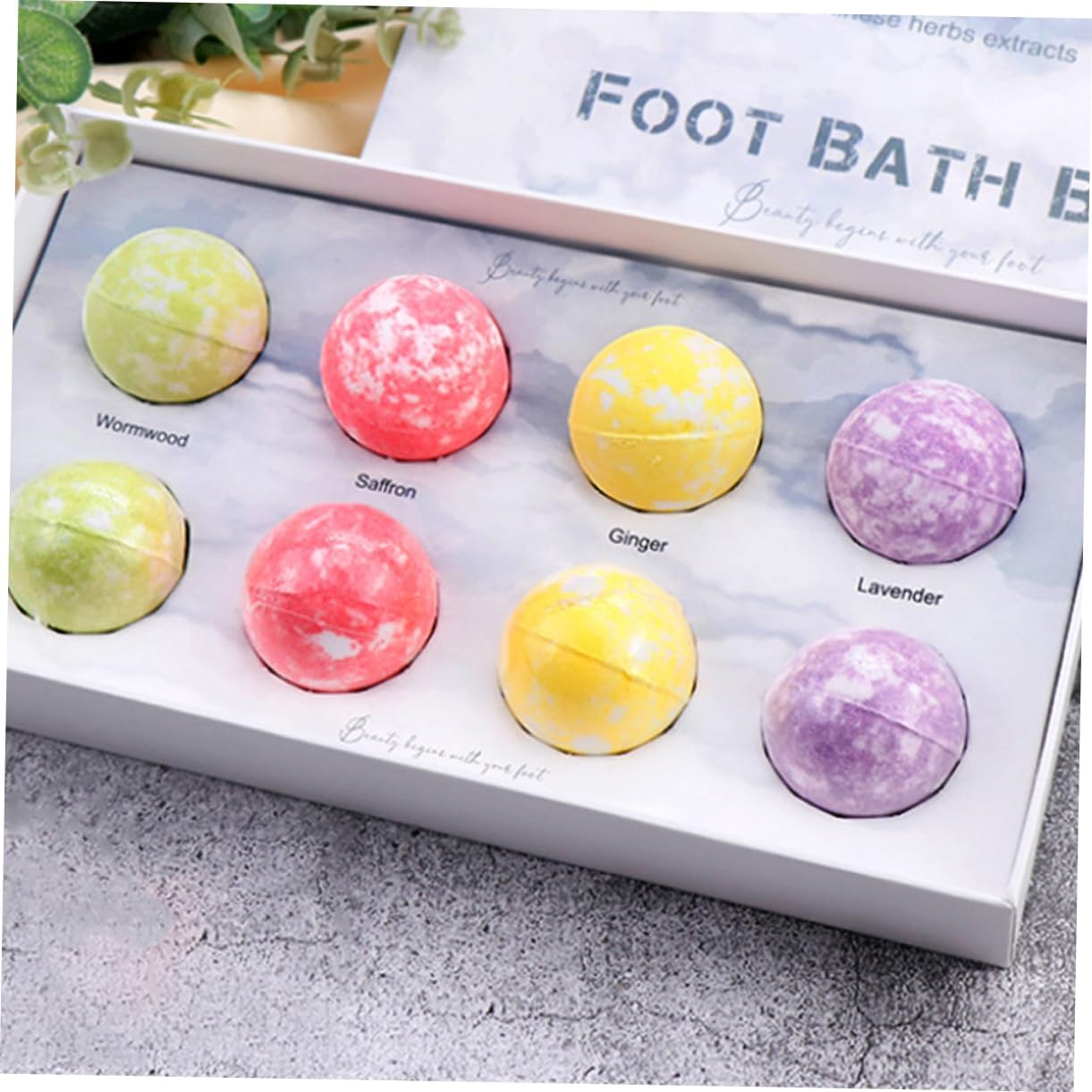 Minkissy Herbal Foot Bath Ball Foot Bath Pill Softening Keratin Leg Fatigue Relief Random Color image number 4