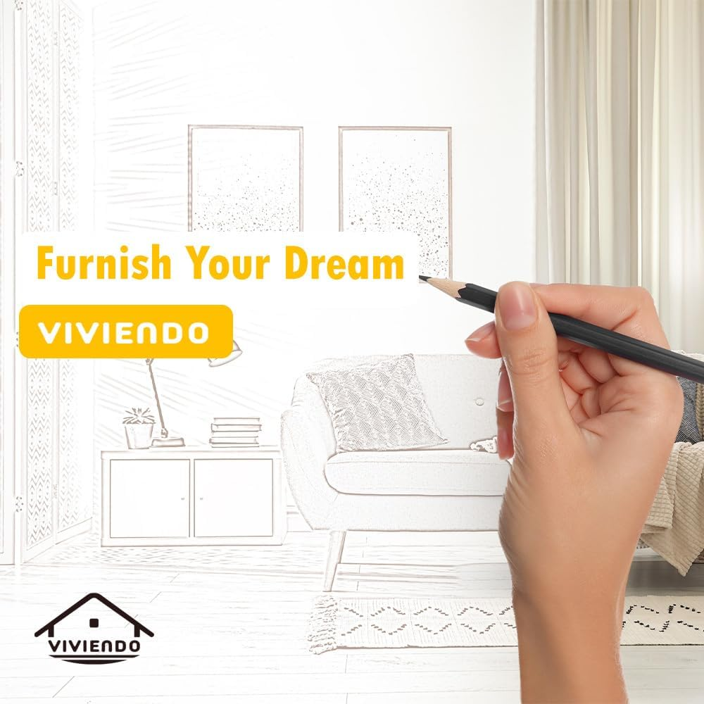 Viviendo 3-Tier Side Table, Industrial End Table for Living Room, Bedside Tables with Storage Shelves, Rustic Wooden Nightstand with Metal Frame image number 4