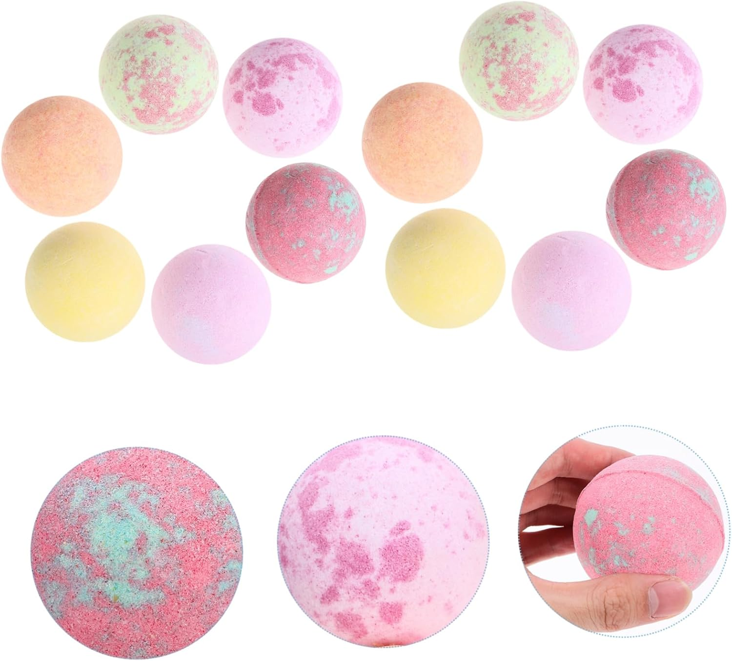 12Pcs Colorful Organic Bath Spa Bubble Bathing for Relaxation Natural Ingredients Fun Animal Models for Bathing Foot Soaks image number 2