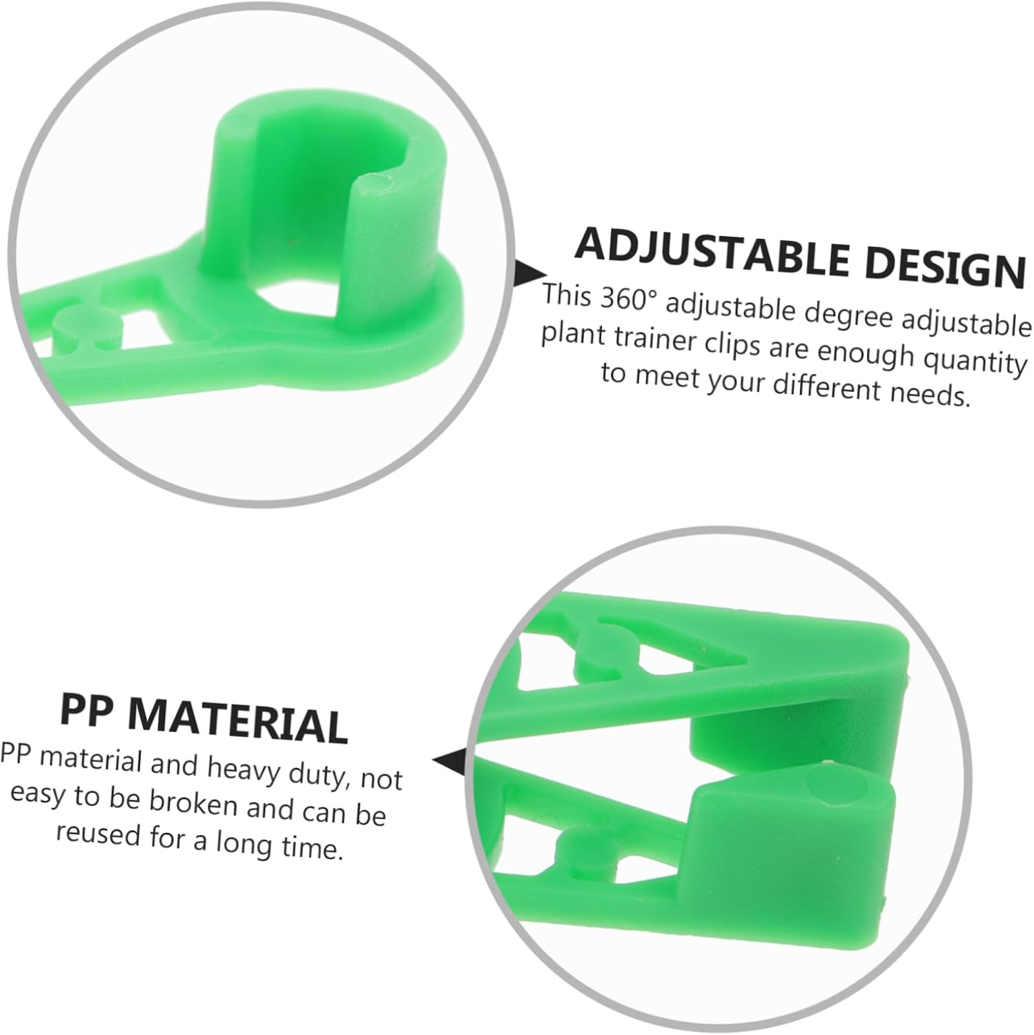 20Pcs Plastic Plant Bender Clips Adjustable for Garden Use Supports Trellis and Flower Branches Benders for Vertical Garden Planting Trainer Clips image number 5