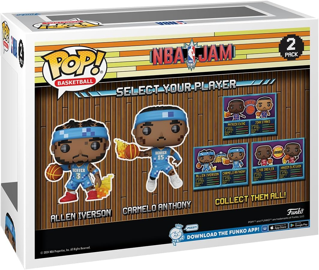FUNKO POP! NBA JAM: Nuggets - Iverson & Anthony 2-Pack image number 2