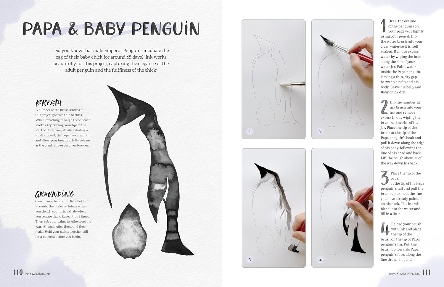 Inky Meditations: Learn to Create Mindful Mesmerising Paintings with Water and Ink image number 1