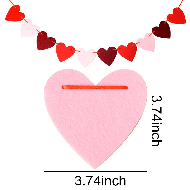 Valentines Day Decorations for the Home Bedroom Classroom Office Party Wedding Anniversary Valentines Day Banner Decorations Engagement Banners and Signs Hanging Heart Wedding Decor Banners