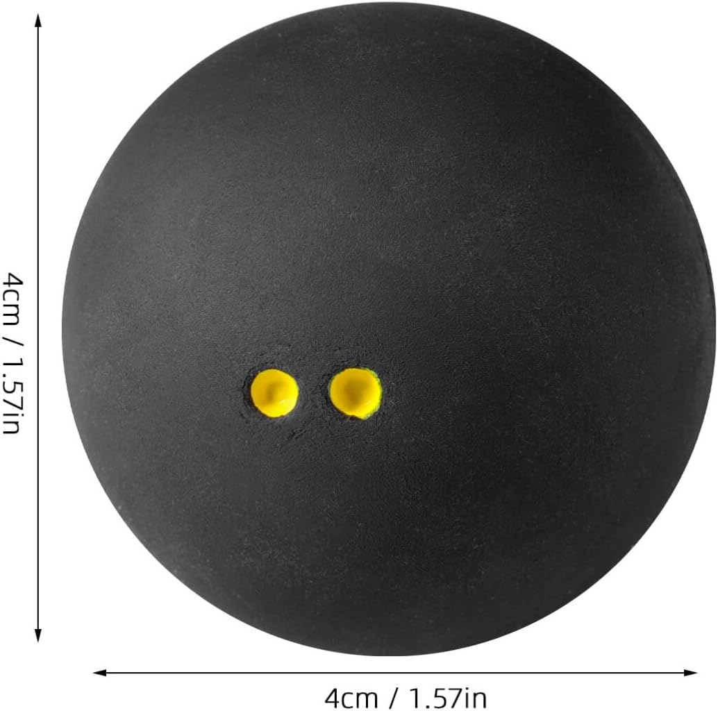 VANZACK Double Yellow Dot Squash Ball Professional Rubber Training Squash Ball for Beginner Competition Training image number 6
