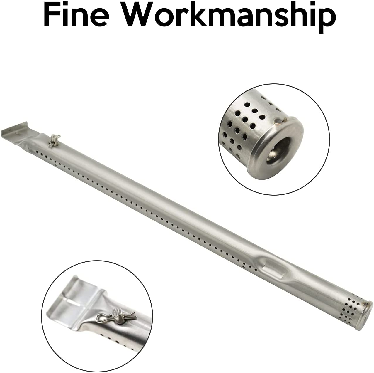 Burner Replacement Parts Worthplanet 4Pcs BBQ Grill Tube Burner Replacement Part Stainless Steel Grill Burner for Barbecue Perfect for Outdoor Activities W110002 image number 1