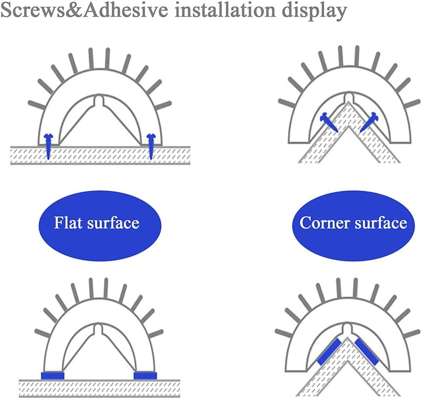 Cat Self Massage Scratcher Brush Comb Wall Corner Cat Scratching Post Comb Toya (Grey)