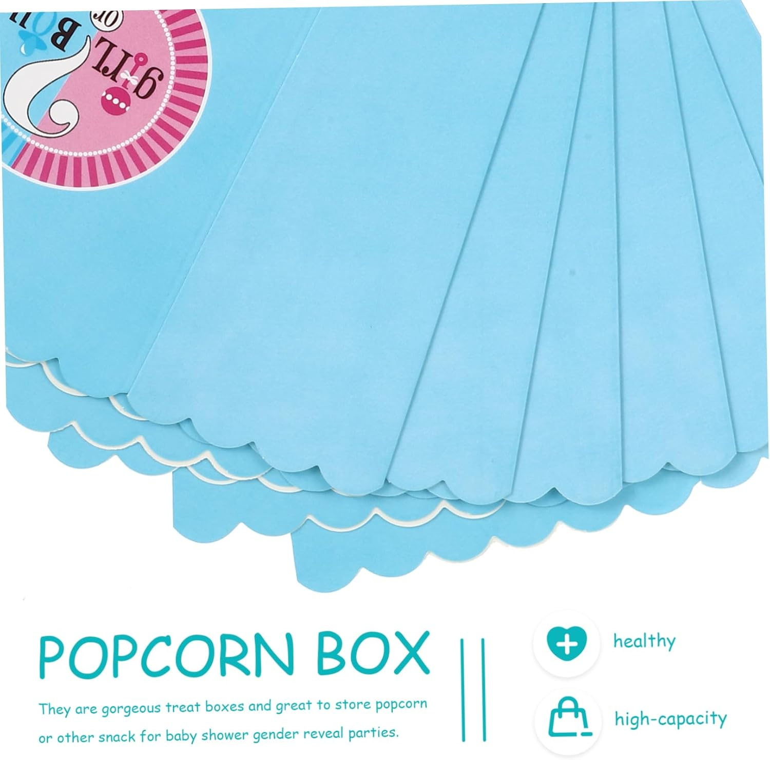 CAXUSD 18Pcs Popcorn Boxes Gender Reveal Party Favors for Popcorn Holder for Birthday Party Decorations image number 5