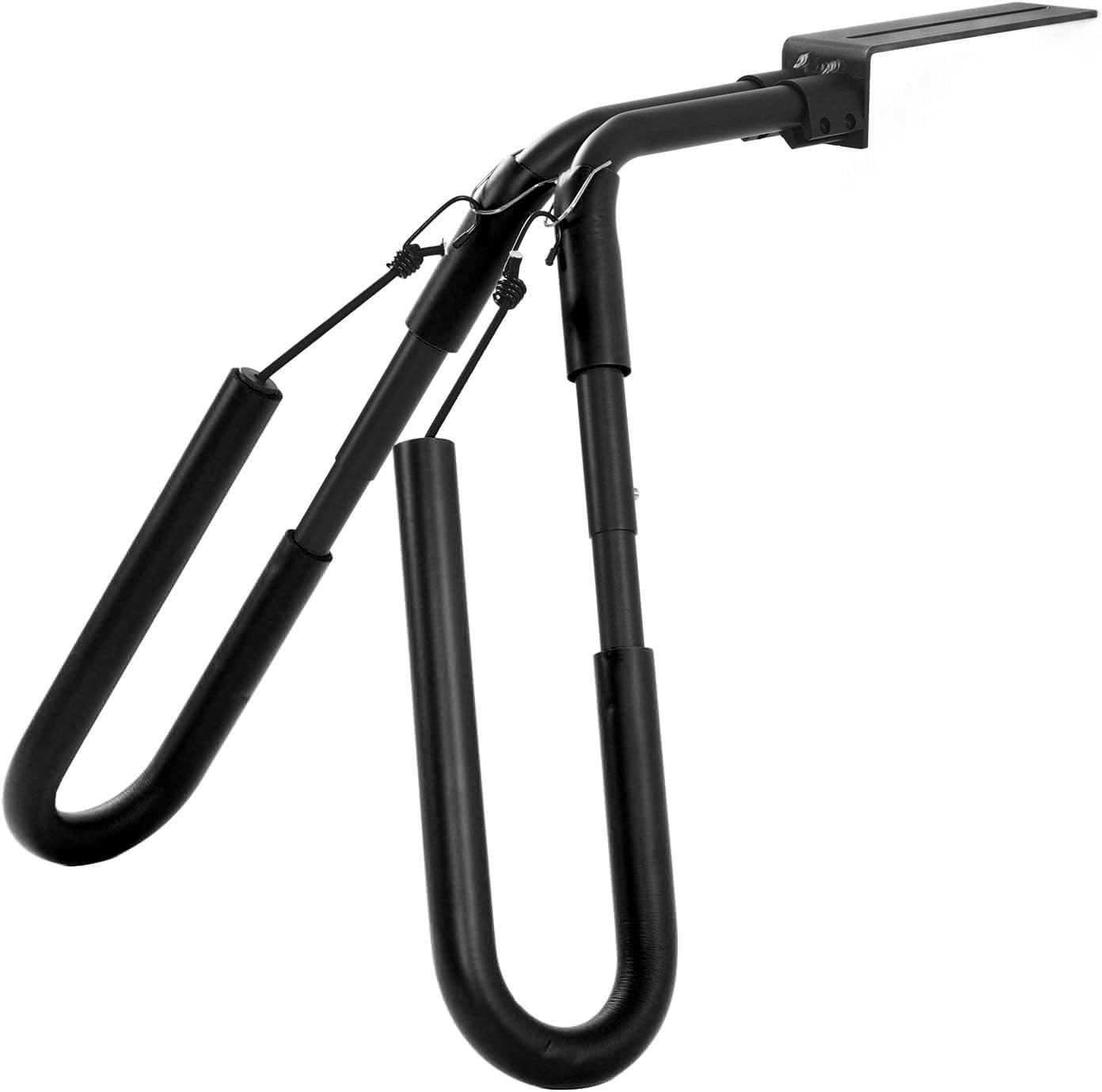 Surfboard Bike Rack, Motorcycle Surfboard Scooter Moped Bike Rack, Aluminum Lightweight Surf Board Carrier for Surfboard, Skis, Windsurfers, Angle Adjustable (Black) image number 3