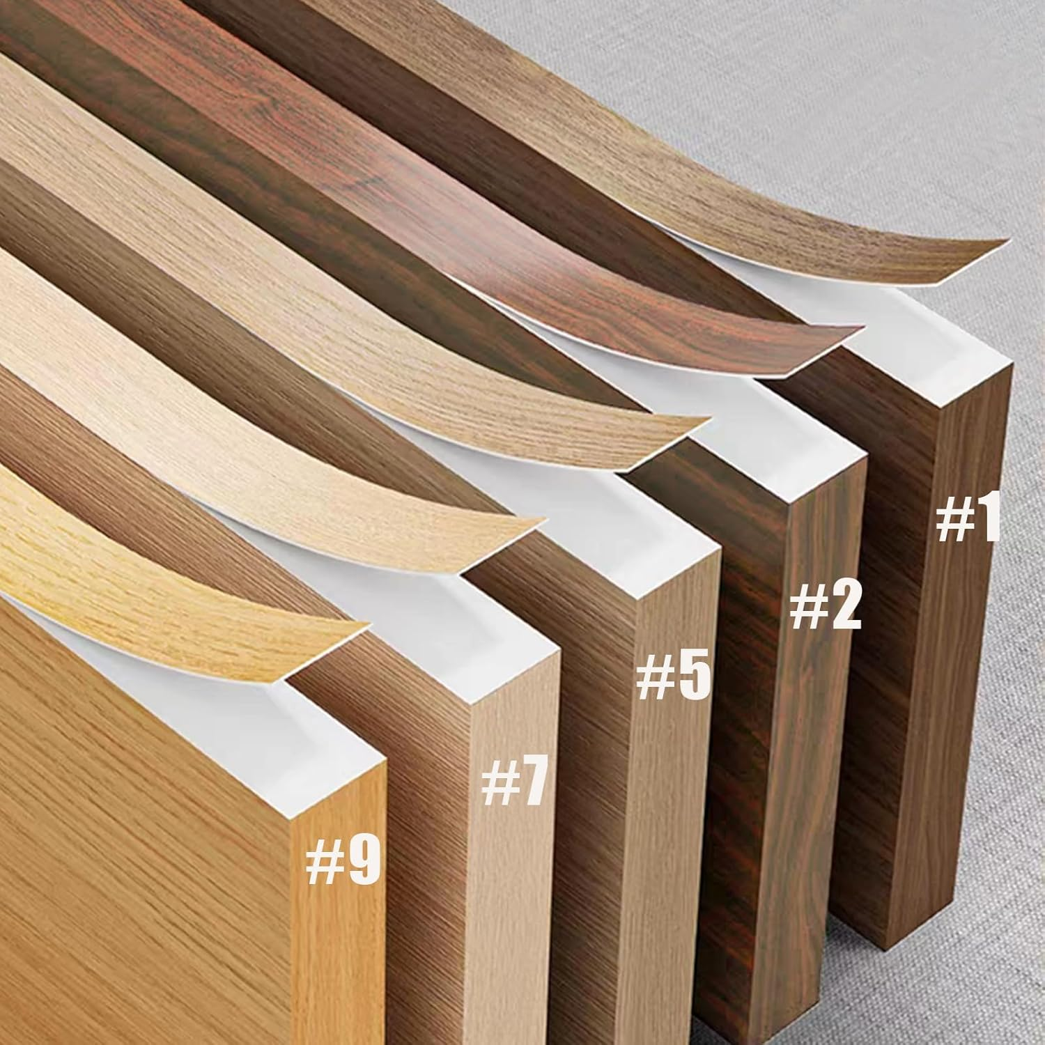 Edging Tape,Veneer Furniture Edging Strip,Self-Adhesive Edge Banding,Wood Veneer Trim for Tables,Chairs,Panels Renovation（10Meters #3） image number 1