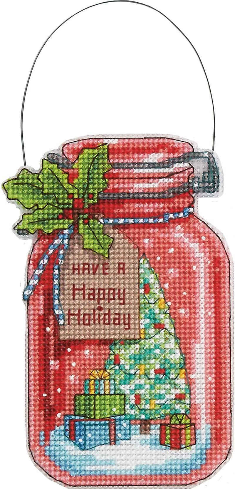 Dimensions Christmas Jar Ornaments Counted Cross Stitch Kit, 18 Cm image number 5