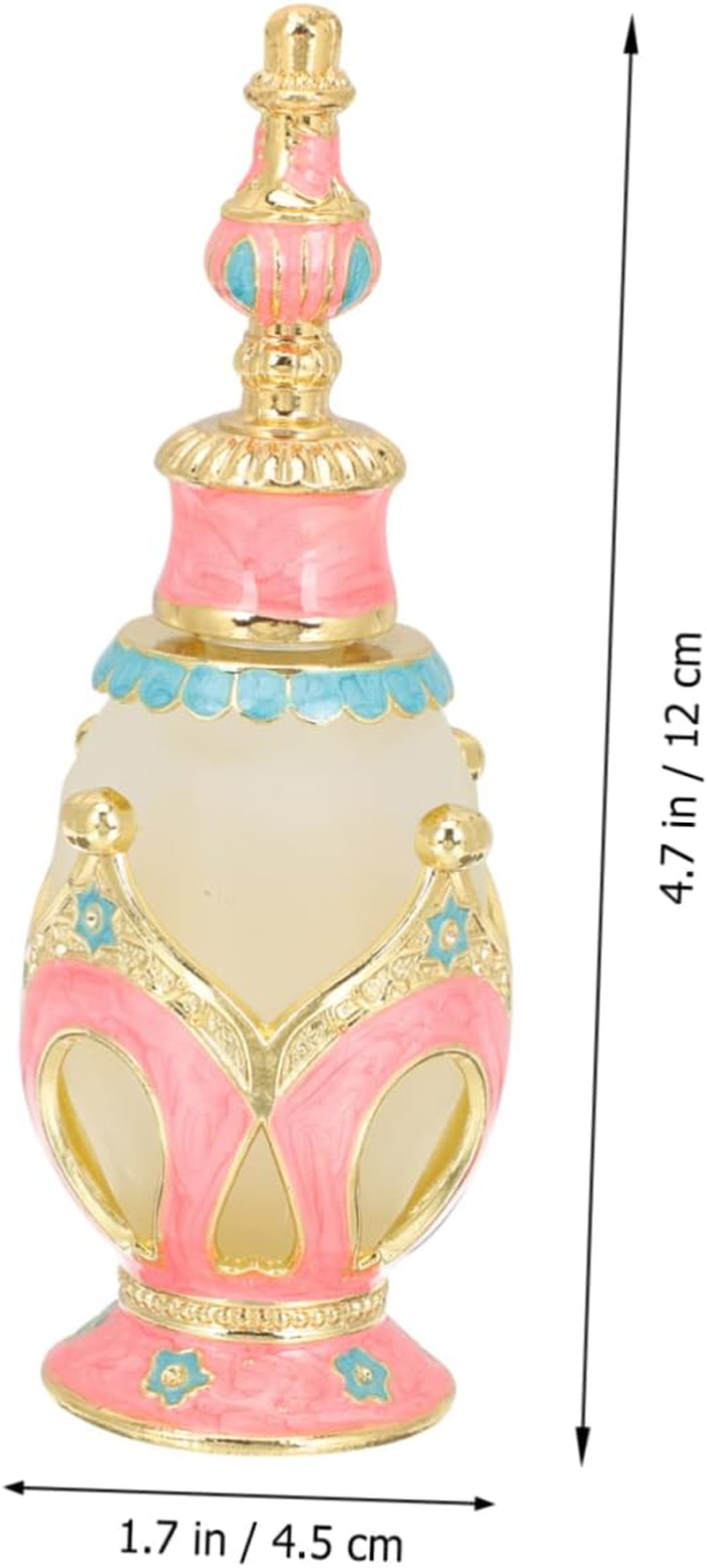 Cabilock Essence Bottle Perfume Essential Oil Empty Aroma Bottle Alloy Material for Travel and Diffuser Use image number 3