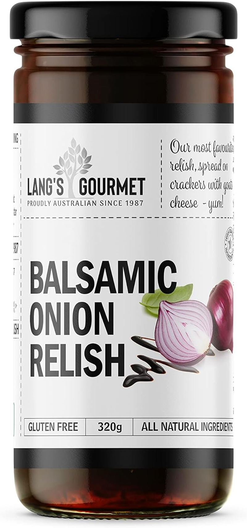 Langs Gourmet Balsamic Onion Relish 300 G image number 3