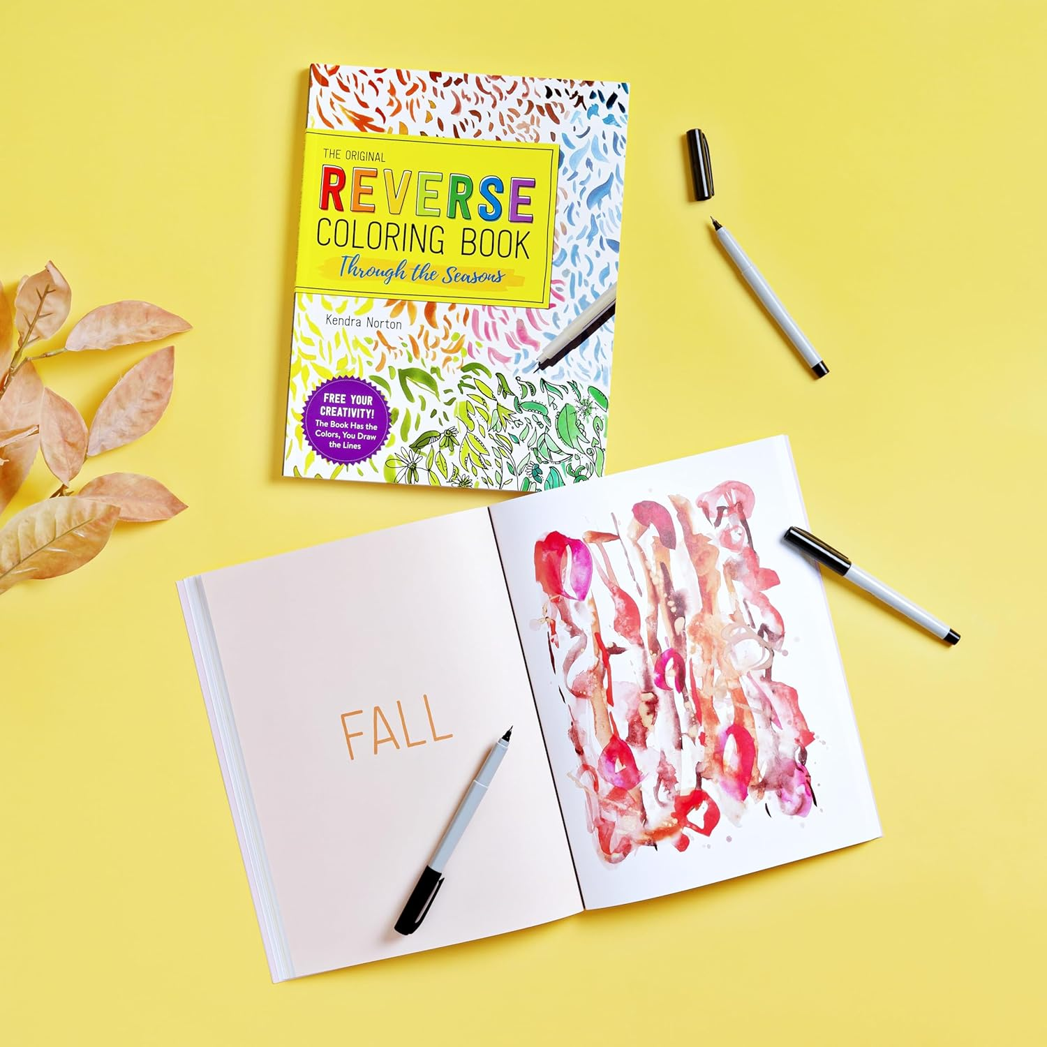 The Reverse Coloring Book&trade;: through the Seasons: the Book Has the Colors, You Make the Lines
