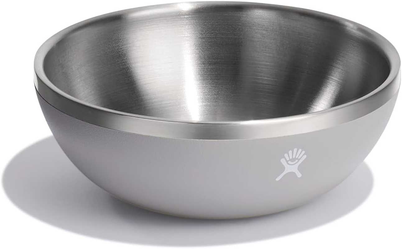 HYDRO FLASK - 0,47L (0.5 Qt) Outdoor Serving Bowl with Press-In Lid - Stainless Steel Reusable Kitchen Container - Food and Snack Storage - Easy to Clean - Space Saving - Dishwasher Safe - Birch