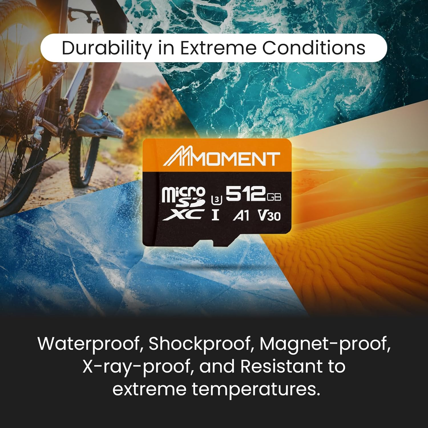 MMOMENT 512GB Micro SD Card, Micro SDXC Memor Card, A1, UHS-I, U3, V30, 4K UHD Memory Card for Nintendo-Switch, Gopro, Tablet, up to 95Mb/S Read, 70Mb/S Write Speed, SD Adapter Included image number 4