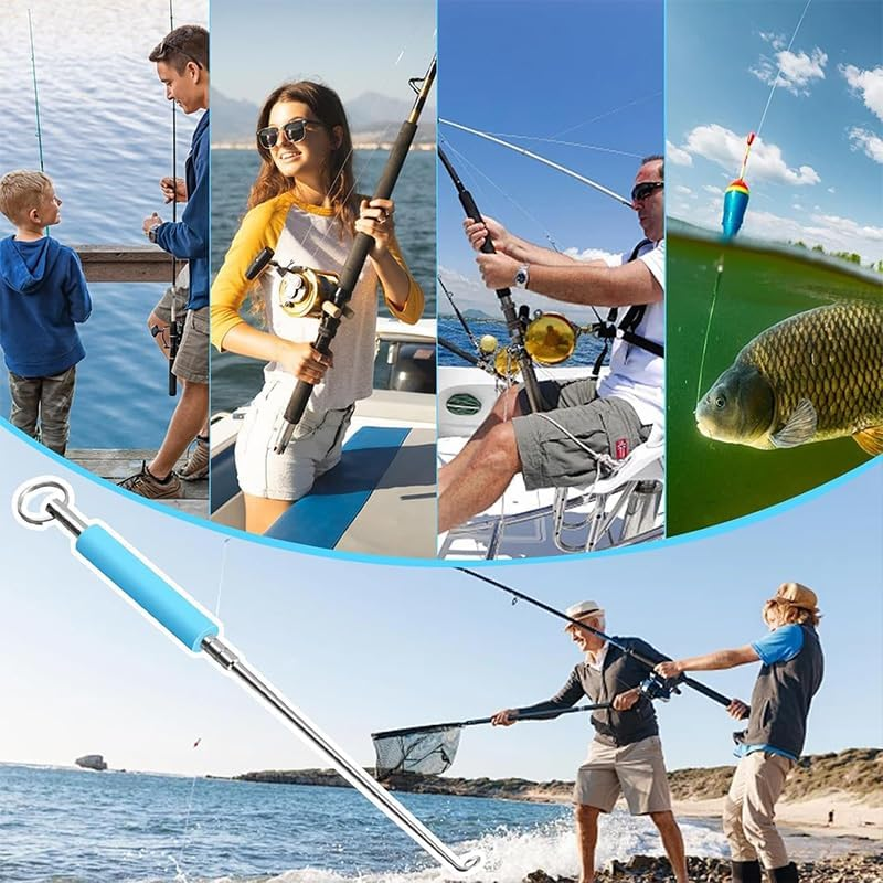 Stainless Steel Fishing Hook Remover - Ergonomic Fishhook Dehooker & Detacher Tool for Safe, Quick & Easy Hook Extraction, Efficient Fishing Gear Accessories image number 6