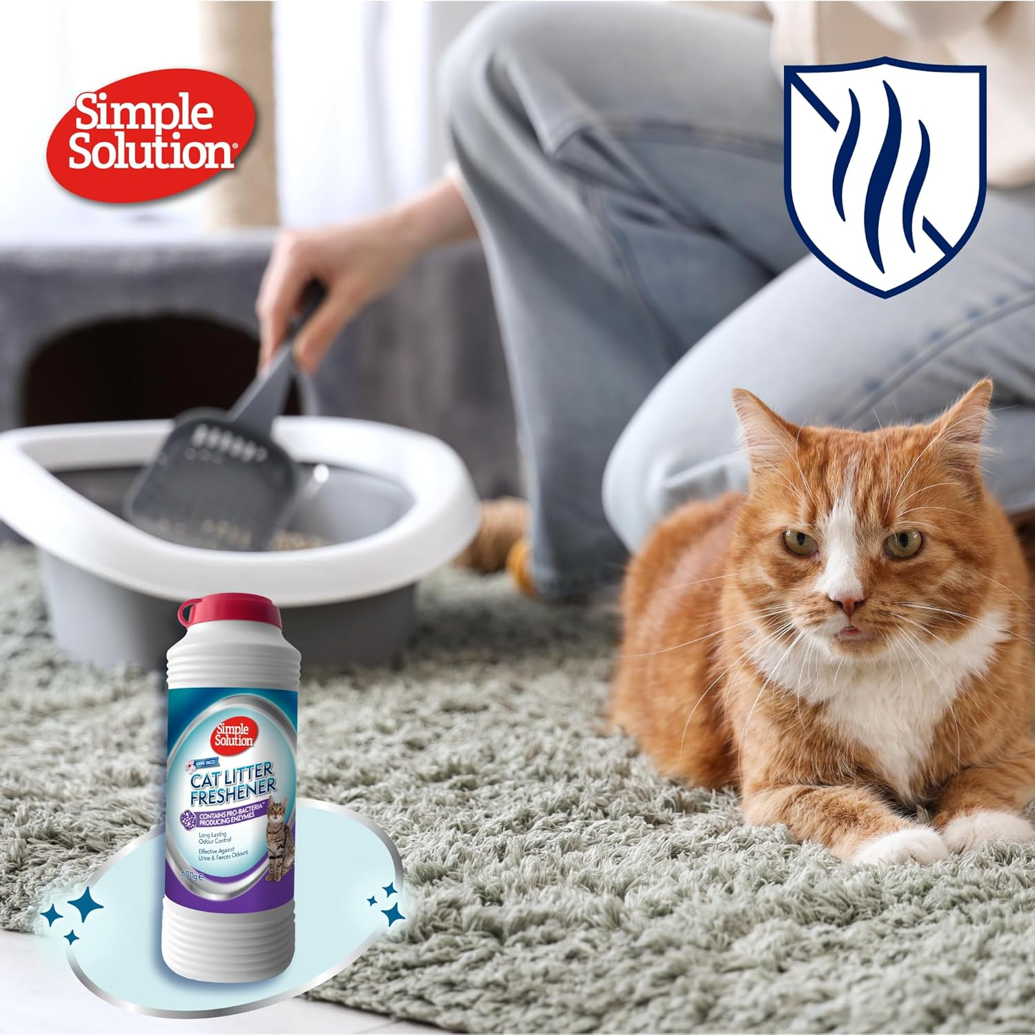 Simple Solution Cat Litter Freshener with Enzymatic Cleaning Granules image number 3