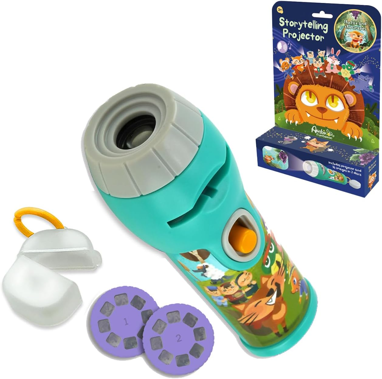 [Random Story] Storytelling Torch Projector Single Packing, Night Light Decoration for Home Ceiling Bedroom Party Living Room, Ideal Boys Girls Kids STEM Education Flashlight Toys