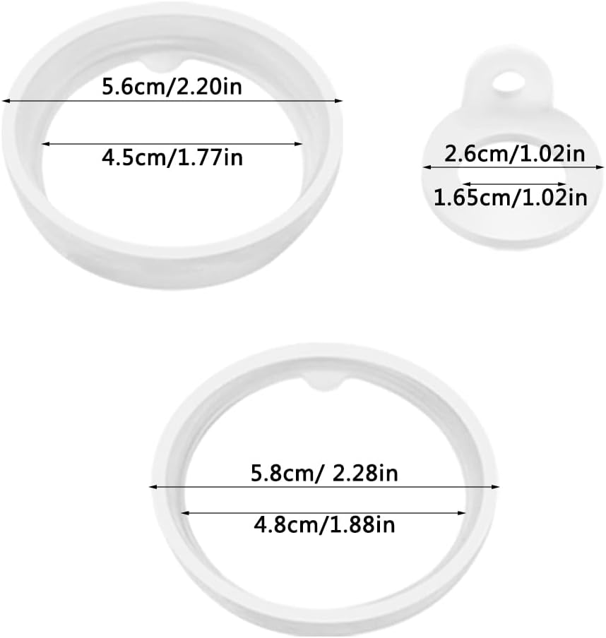 4 Sets Water Bottle Gasket Replacement,Danzix Lid Gasket Replacement Compatible with Thermoflask 24/32/40/63Oz-12 Total image number 5