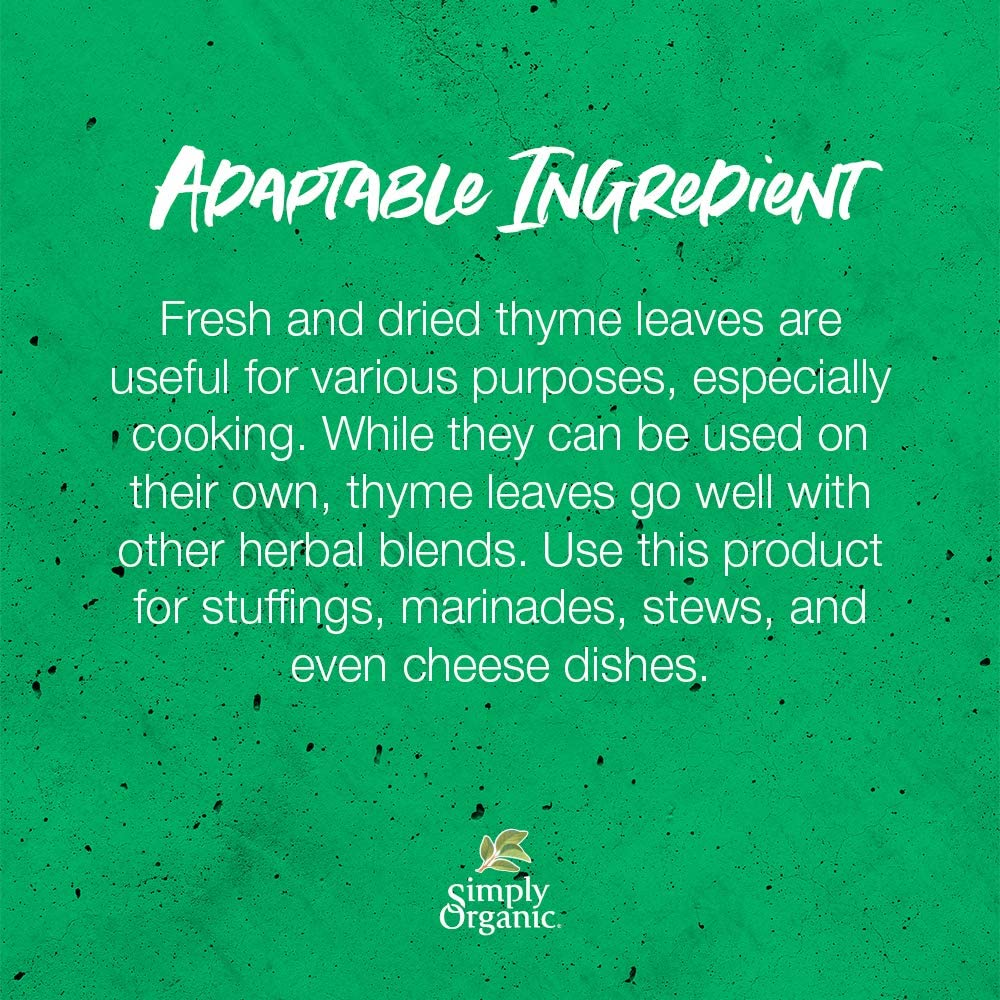 Simply Organic Simply Organic Thyme Leaf Large Glass 22G, 22 G image number 3