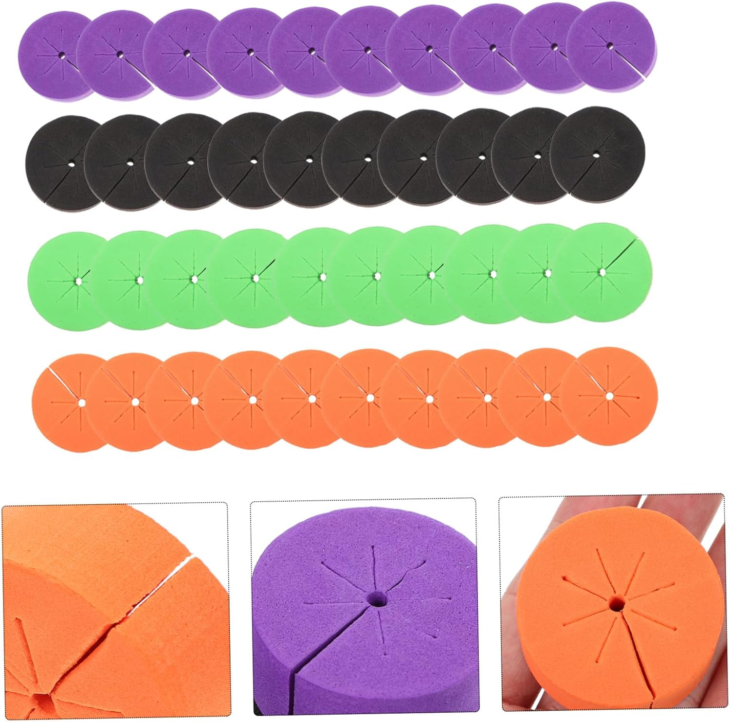 Kisangel 40Pcs Garden Plant Tools Colonial Cotton Eva Hydroponic Tools Soilless Planting Kit High-Yield Vegetable Growing image number 2