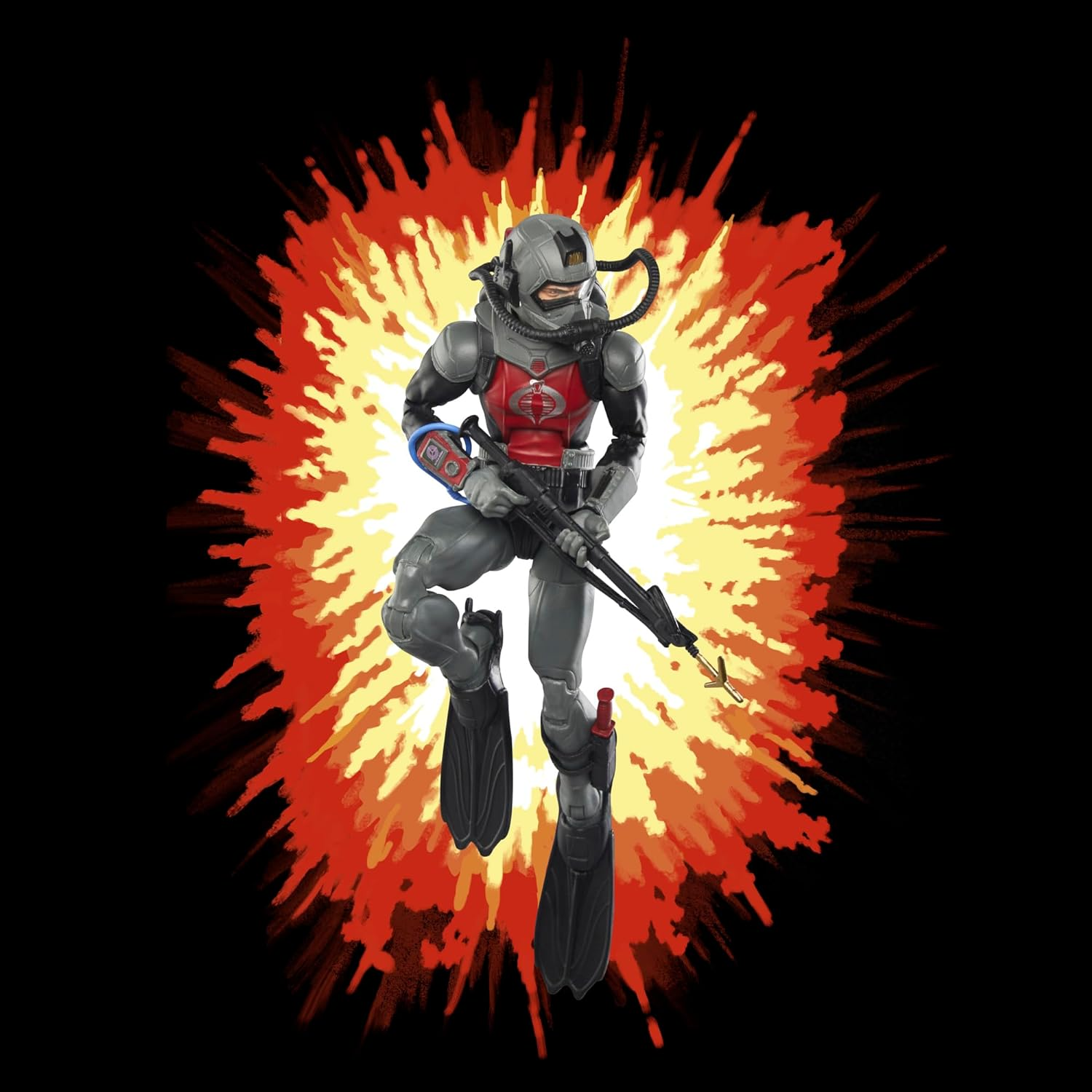 G.I. Joe Classified Series Retro Cardback Cobra EEL, Collectible 6 Inch Action Figure with 7 Accessories image number 2