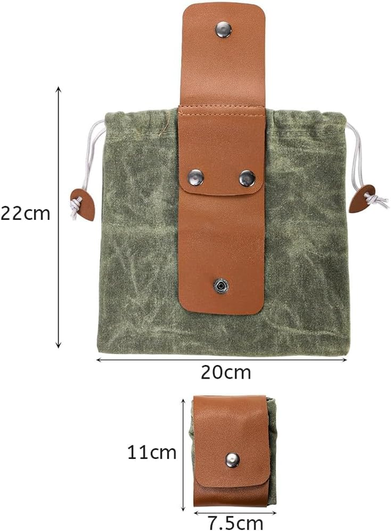 3 Pack Mushroom Picking Bags, Portable Camping Picking Bags, Outdoor Fruit Picking Bags, Foldable with Drawstring for Camping, Shelling, Picnic, Traveling, Hiking image number 5