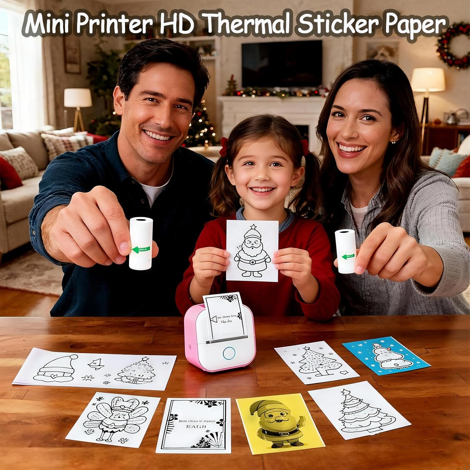 6 Rolls Colored Thermal Sticker Paper for Phomemo T02/M02/M02S PRO Mini Printer,Self-Adhesive Paper 53 * 28Mm,Hd Label for Pocket Inkless Portable Photo Printer to Print,Note,List image number 4